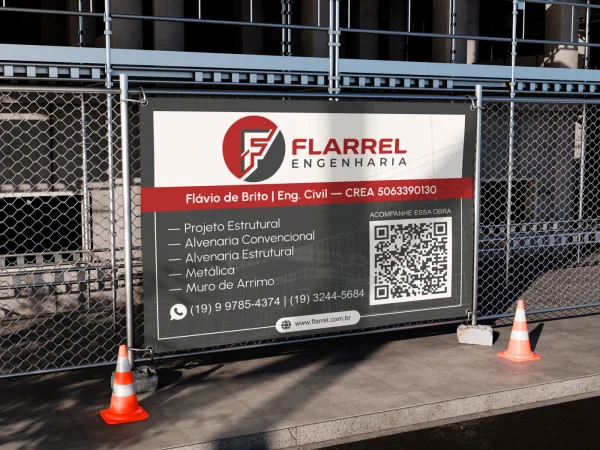 Criação de Arte de Placa para Engenharia Civil: Autoridade e Presença