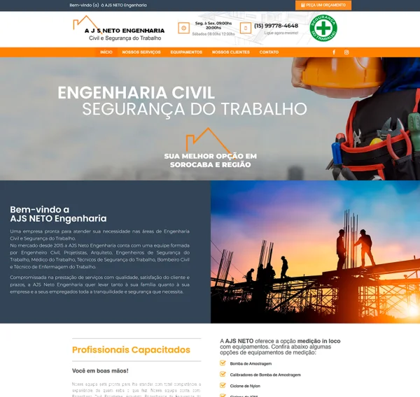 Criação de Site para Engenharia: Modernidade e Segurança