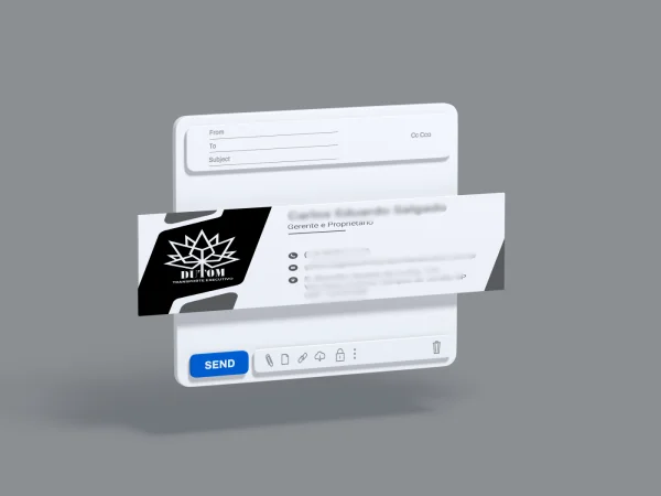 Criação de Assinatura de E-mail para Transporte Executivo: Dutom