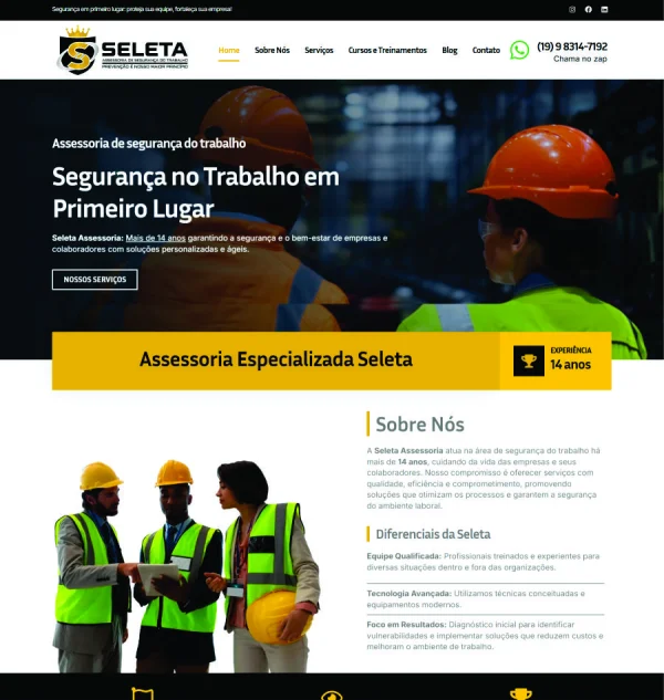 Criação de Site para Assessoria de Segurança: Autoridade e Confiança