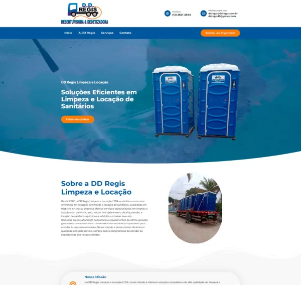 Criação de Site para Dedetizadora e desentupidora: Credibilidade e Conversão Imediata 