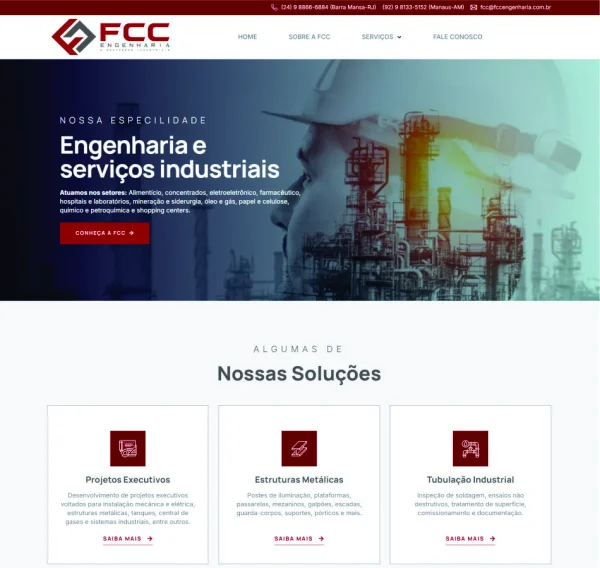 Criação de Site para Engenharia FCC: Mais Autoridade e Novos Contratos
