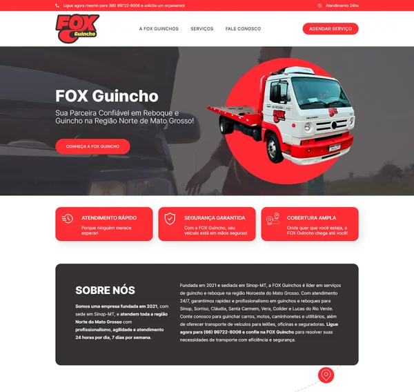 Criação de Site para Guincho: Mais Rapidez e Conversão de Chamados