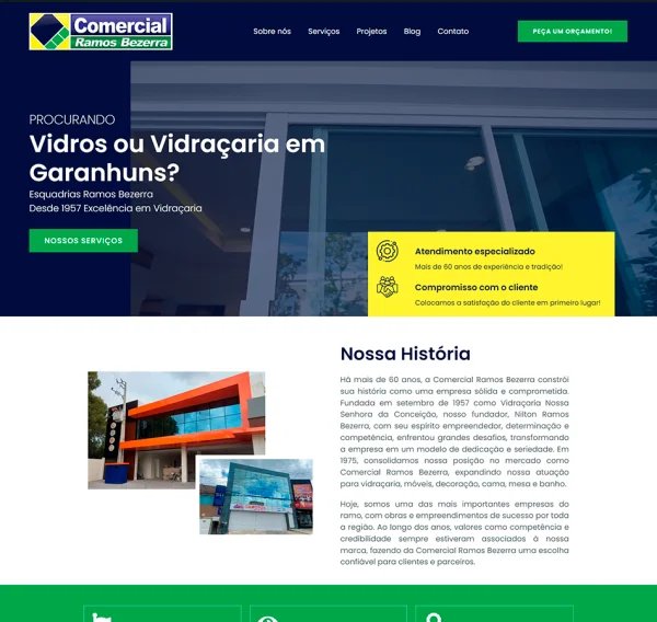 Criação de Site para Vidraçaria: Mais Visibilidade e Conversão