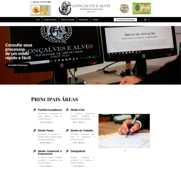 Criação de Site para Advocacia: Autoridade Digital e Conversão