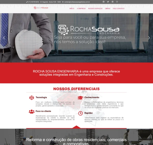 Criação de Site para Engenharia: Solidez, Autoridade e Conversão de Obras