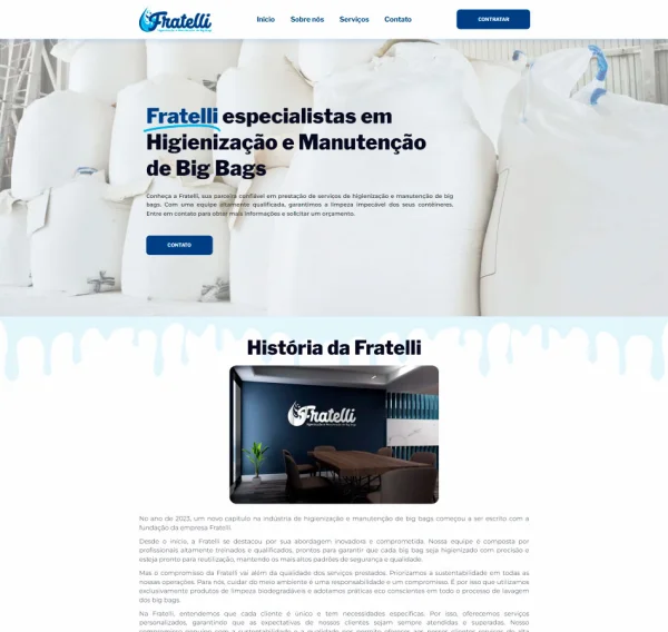 Criação de Site para Higienização de Bags: Autoridade e Conversão