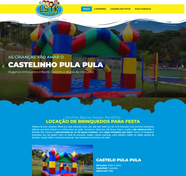 Criação de Site para Locação de Brinquedos: Mais Praticidade e Pedidos