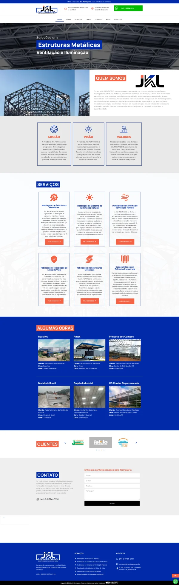 Criação de Site para Montagens Industriais: Autoridade e Conversão Técnica