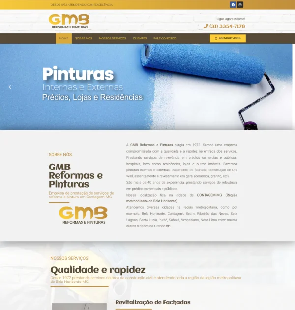 Criação de Site para Reforma e Pintura: Mais Autoridade e Orçamentos