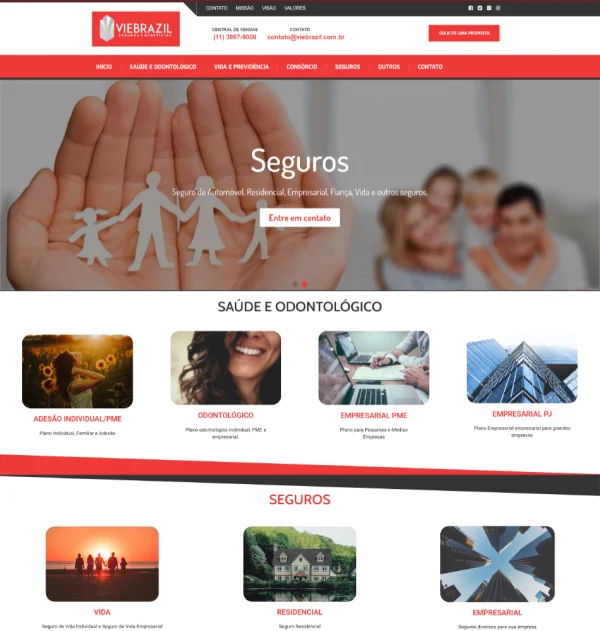 Criação de Sites Profissionais para Seguros: Credibilidade e Conversão