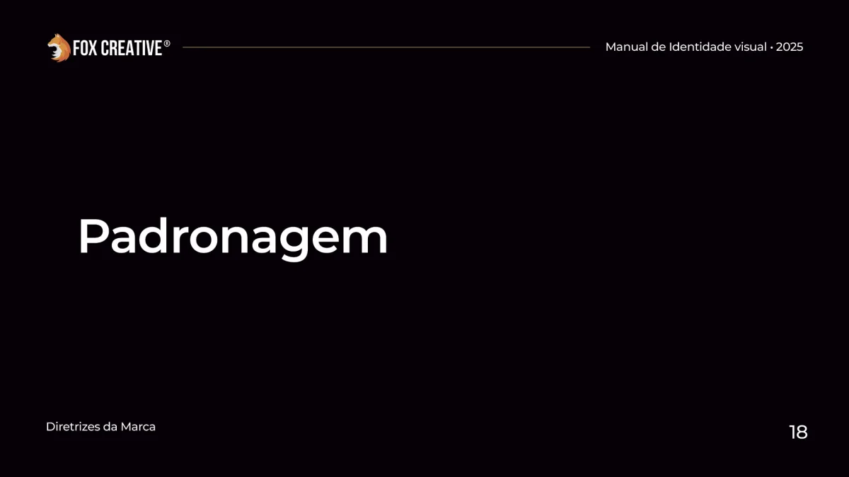 Página de abertura para a seção de texturas e patterns institucionais baseados no logotipo.